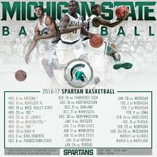 Official twitter of university of michigan men's basketball. Spartan Basketball Schedule Spartan Basketball Basketball Schedule Michigan State Spartans