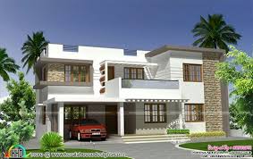 2250 Sq Ft Modern Flat Roof 4bhk Home Single Floor House Design Kerala House Design Flat Roof House