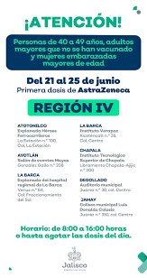 En arranque, vacunan a 85,824 personas de 50 a 59 años. Secretaria De Salud Jalisco On Twitter A Partir De Este Lunes 21 De Junio Iniciamos La Jornada De Vacunacion Para Personas De 40 A 49 Anos Y Embarazadas Con 18 Anos Cumplidos