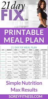 21 Day Fix Meal Plan How To Use The Containers Free