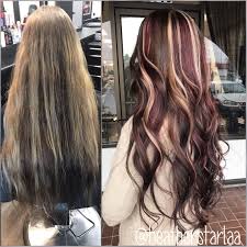 Long Hair Curled Hair Chocolate Brown Hair Red Highlights Blonde Highlights Chunky Highligh Long Hair Styles Hair Color Blonde Highlights Blonde Highlights