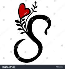 Keep the overall design simple, like this one, for a minimal design that makes a major statement. S Name First Letter Tattoo Illustration Stock Illustration 1722048115 Shutterstock