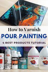 How To Varnish Pour Painting Top 4 Finishes From Spray Varnish To Epoxy Resin 2020 Smart Art Mate In 2020 Pouring Painting Resin Art Painting Acrylic Pouring Art