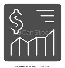 Currency Graph Solid Icon Money Rate Vector Illustration Isolated On White Dollar Growth Chart Glyph Style Design Designed For Web And App Eps 10