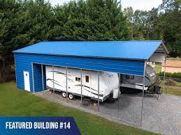 Protect your rv with the perfect metal rv cover to provide protection from all the elements. 24x45x13 Vertical Roof Metal Motorhome Cover Combo Metal Carports
