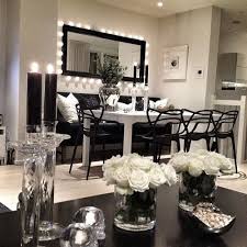 Black And White Living Room Decor Ideas 15 Ideas To Design A Glamorous Dining Room Glamourous Dining Room Home Decor White Decor