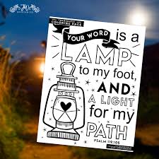 A joyful heart tune chart coloring sheet from www.hubbardscupboard.org © 2010. Your Word A Lamp Coloring Page Jw Printables