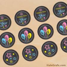 Free Printable Chalk New Year Cupcake Toppers Printable Cupcake Toppers Free New Year S Cupcakes Cupcake Toppers Free