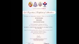 Find and reach secure guard security services' employees by department, seniority, title, and much more. Certifies Security Guards From Eagle Eye Security Sdn Bhd Youtube