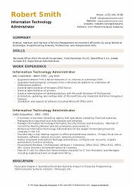 Resume template for openoffice openoffice resume template. Information Technology Administrator Resume Samples Qwikresume