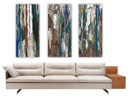 Bought la abstract and it's one beautiful piece of art. Extra Large Abstract Triptych Wall Art Canvas Blue White Shoa Gallery