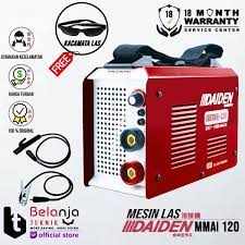 ✔ pembelian 1 (satu) unit mesin las daiden migi 135 xl gratis 1 (satu). Jual Daiden Mesin Las Inverter Mma 120 A Travo Las Daiden Mmai 120 A Igbt Welding Mmai 120 A Mesin Las Listrik Inverter Daiden Mma120a Mmai120a Di Lapak Belanja Teknik Bukalapak