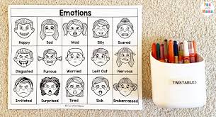 32 images on one page; 9 Printable Feelings Chart Examples For Kids Happier Human