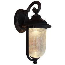 Superhunter Photocell 14 In H Rustic Bronze Led Outdoor Wall Light In 2020 Wall Lights Outdoor Wall Lighting Led Outdoor Wall Lights