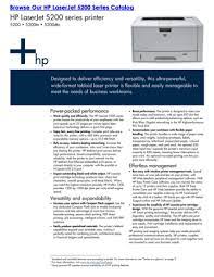 The hp laserjet was the world's first desktop laser printer. Laserjet 5200 Pdf Datasheet Manualzz