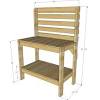 Garden work potting bench sliding table top (3) model# 323766167610. 1