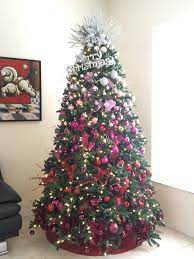 Ombre Red Pink And Silver Christmas Tree Pink Christmas Decorations Ombre Christmas Tree Silver Christmas Tree