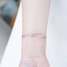 A wrist tattoo can be used as a bracelet that will never get lost. Flower Bracelet Tattoo On The Wrist