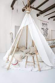 Quilted mat is a perfect match for the teepee tent. Pin By Baiba Daubere On A P A R T M E N T Kids Bedroom Kids Playroom Teepee