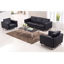 These comfortable sofas & couches will complete your living room decor. China Sz Sf823 Modern Office Black Leather High Density Sponge Sofa Set China Office Sofa Set Modern Office Leather Sofa