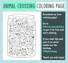 Animal crossing coloring pages | printable pdf | digital download | coloring book **please note that this is a digital download listing. Shyfoxx Digital Artist On Twitter Fieldmouse08 Foxysongbird Twitter