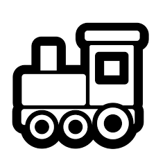 Toy Train Icon Black White Clipart Black And White Train Clipart Clip Art