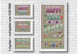 A color printer works best for this, so you can easily select colors. Happiness Is A 3 1 Free Digital Cross Stitch Pattern