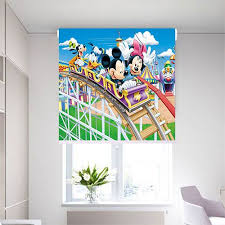 Cutting the fabric to size is the easy part of this task. Curtains 3d Playground Mickey Mouse Roller Blinds Size 200x200cm Price In Saudi Arabia Souq Saudi Arabia Kanbkam