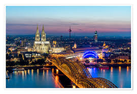 It is one of the nation's media, tourism and business hotspots, and is considered one of the most liberal cities in germany. Koln Skyline Posters And Prints Posterlounge Co Uk