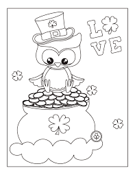Color pictures of lucky leprechauns, green shamrocks, rainbows, pots of gold and more! Free Printable St Patrick S Day Coloring Pages Oh My Creative Coloring Home