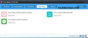 Download free studio for windows to convert and edit video, burn video on discs, and download free studio is a nice app to have at your disposal, and since it's free, there's no harm in giving it a try. Download Dvdvideosoft Free Studio Majorgeeks