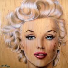 Marilyn Monroe 12x12 Original Painting Maple Wood