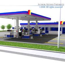 3d Gas Station In 2020 Gas Station Station Petrol Station