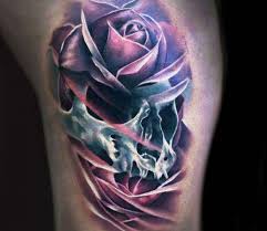 14 skull with rose tattoo designs; Skull Rose Tattoo By Vid Blanco Post 22069