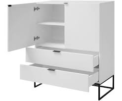 Highboard In Weiss Schwarz Interstil Danemark Westwingnow Highboard Schubladen Kommode Sideboard