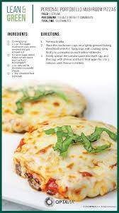 Personal Portobello Mushroom Pizzas Lean Protein Meals Lean And Green Meals Lean Meals