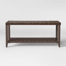 Outdoor coffee tables *see offer details. Halsted Wicker Rectangle Patio Coffee Table Brown Threshold Target