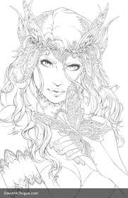 Coloriage Elfe New Coloriage Artist Dawn Mcteigue Coloriage Coloriage Mandala Coloriage Fee