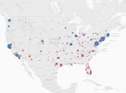 Where Are Trumps And Clintons Biggest Donations Coming From We Made A Map Map Make A Map Usa Map
