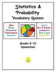 Statistics Probability Vocabulary Review High School Math High School Math Classroom Middle School Math