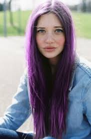 Hair Color Style Hairstyle Haircolor Women Girl Beautiful Colorful Trend Hair Long Hair Styles Purple Hair