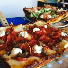 Pin By Gretchen Garcia On Denver Blue Pan Pizza Delicious Pizza Pan Pizza
