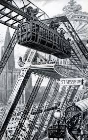 1905 Aerial Train Retro Futurism Steampunk Retro Futuristic