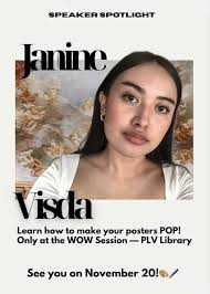 5 DAYS LEFT, PLVians! Say hello to our speaker, Janine Visda! Ready to  learn how to make your designs pop? She's got you covered. ✨ Catch her