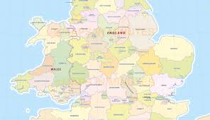Visit north west offers maps of the counties of england in various formats; Digital Uk Simple County Administrative Map 5 000 000 Scale Royalty Free Illustrator Pdf Formats