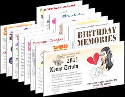 Plus, learn bonus facts about your favorite movies. 2011 Birthday Pack Free Party Games