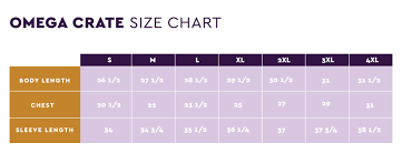 uplift omega size charts