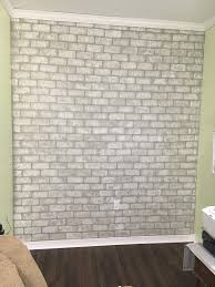Maybe you would like to learn more about one of these? Accent Wall I Added In My Shabby Chic Sewing Craft Room Its Faux Brick I Painted Them On A Sheet Rock W Faux Brick Diy Faux Brick Wall Shabby Chic Decoration
