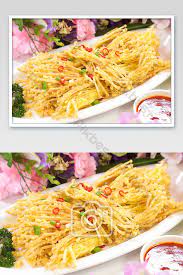Gambar Fotografi Jamur Enoki Goreng Dan Renyah Fotografi Templat Jpg Unduhan Gratis Pikbest
