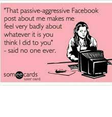 Passive Aggressive Facebook Posts Are For Doofuses And Doofi The Hermits Rest